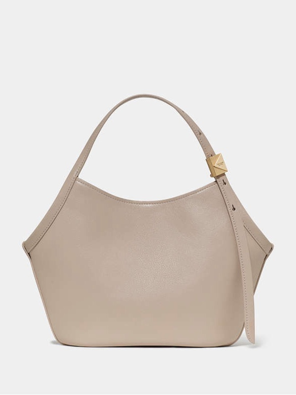 kate spade Taupe Leather Shoulder Hobo with Gold Accent